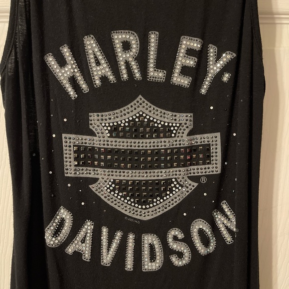 Harley Davidson Rhinestone Tank Top Size Small - Picture 3 of 4